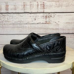 DANSKO Women Black Professional Tooled Clog Size 43 12.5